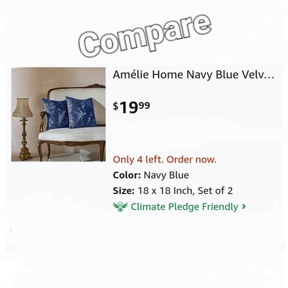 Velour Throw Pillow Covers set of 2 18"x18" Soft Cushion pillowcases two sided - Picture 8 of 9